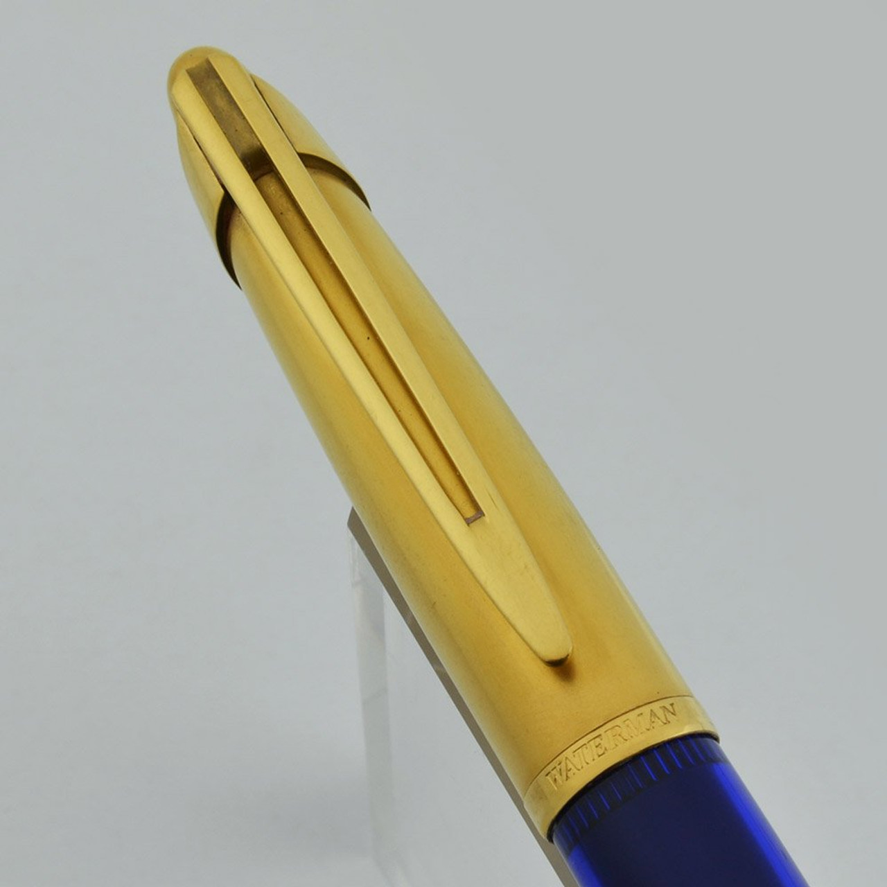 WATERMAN Edson Sapphire Blue ボールペン Waterman Edson Ballpoint Pen - Sapphire Blue (Excellent