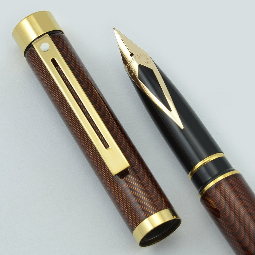 Sheaffer TARGA 1085 Fountain Pen - Hard to Find, Lacquer Amber
