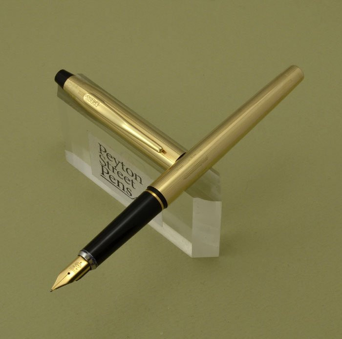 CROSS 万年筆 14K XF 10K GOLD FILLED Cross Century Fountain Pen - Classic 10k Gold Filled, Medium 14k