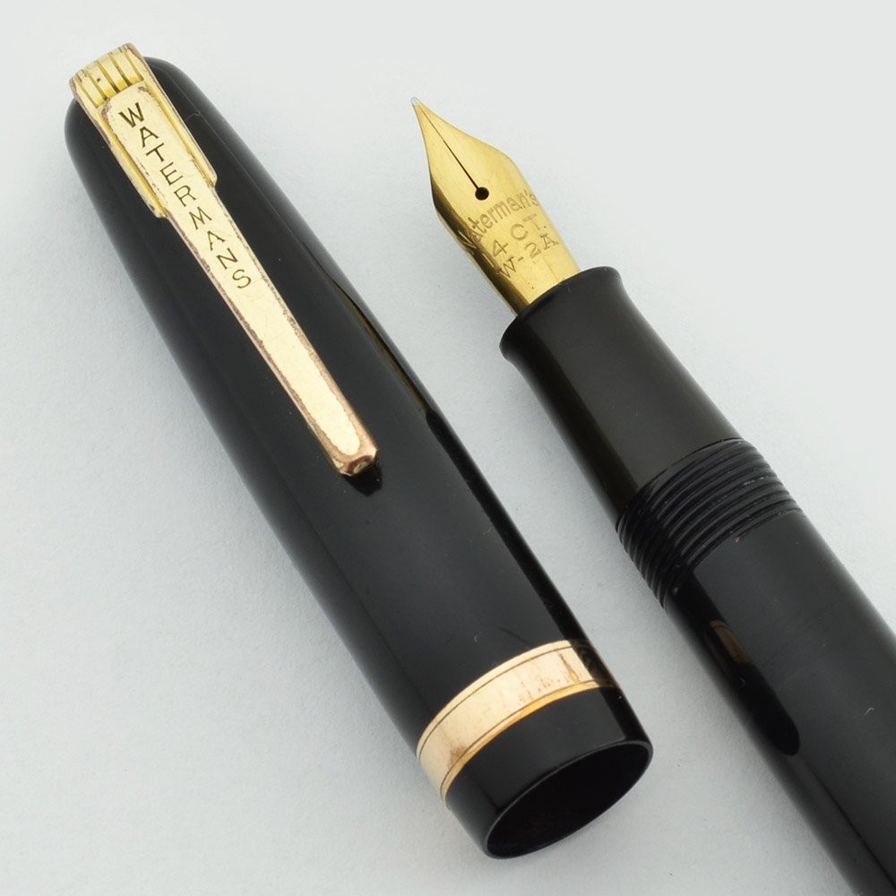 Waterman 513 NM Fountain Pen - England, Black, W-2A Fine Nib (Very