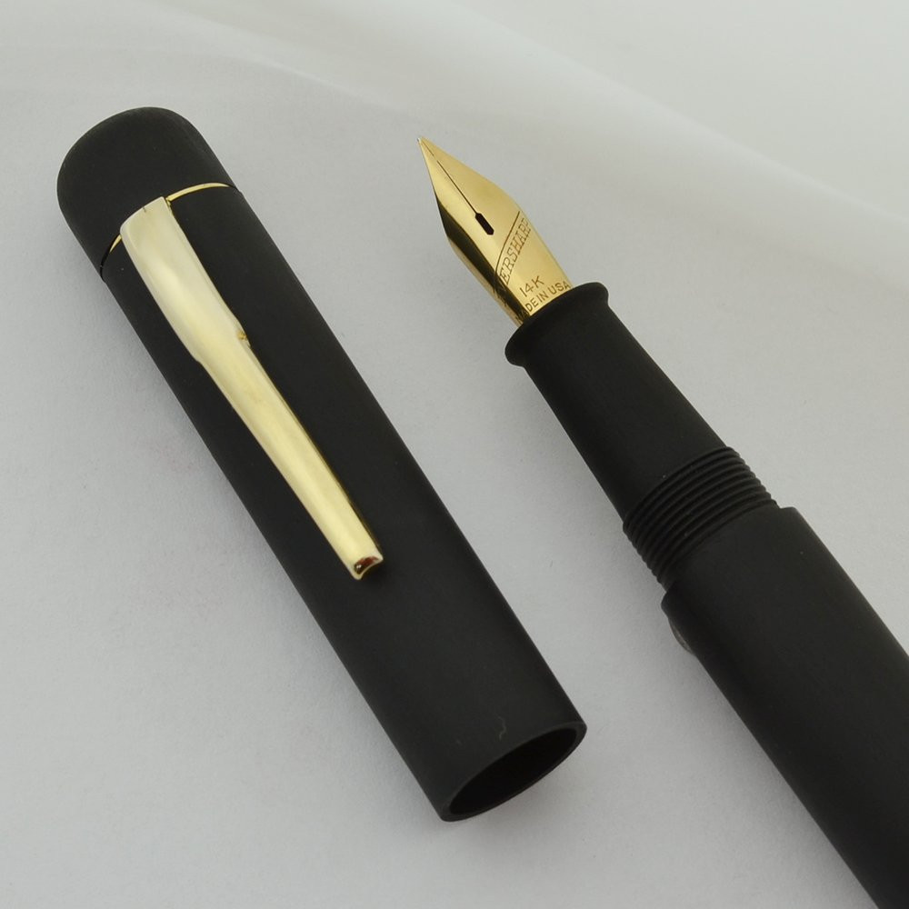 Ranga Ebonite 4cs - 14k Eversharp Flexible Medium Nib, Bakul Black, Blow-Filler (New in Box)