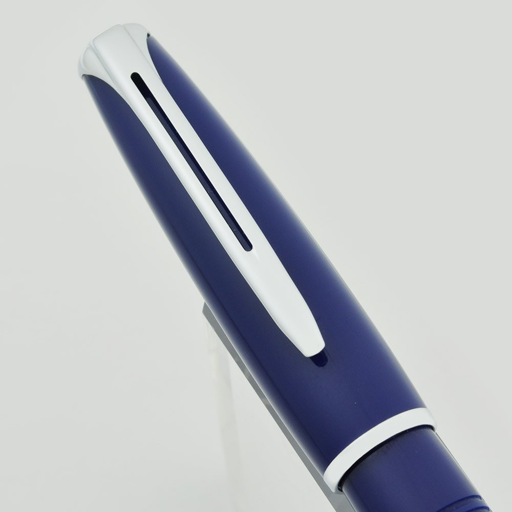 ウォーターマン　チャールストン Waterman Charleston Ballpoint Pen - Blue, Chrome Trim (Near Mint
