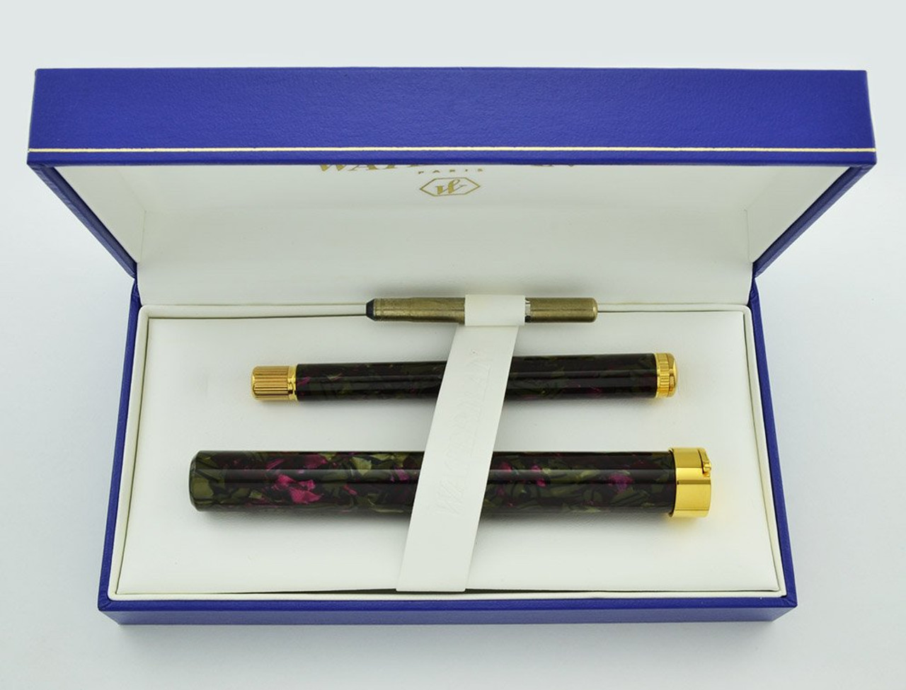 Waterman Lady Agathe Fountain Pen - Green Purple, 18k Medium Nib (Near Mint  in Box) - Peyton Street Pens
