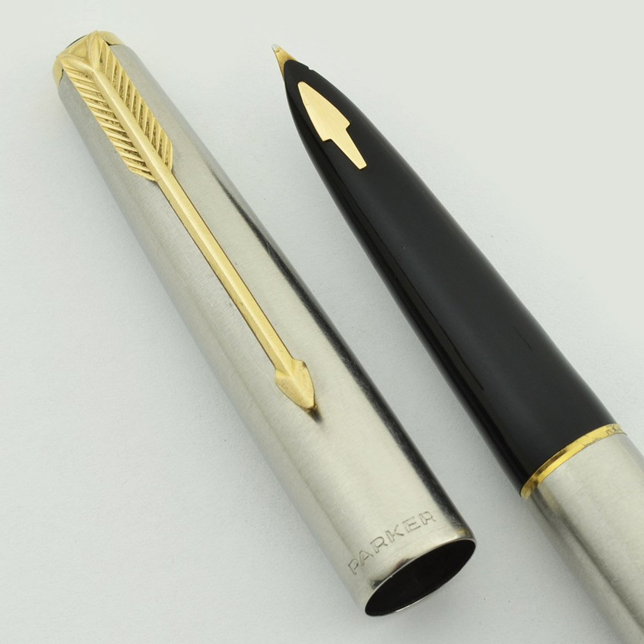 Parker 61 Mark III Fountain Pen - UK, Converter/Cartridge, Flighter, Medium (Excellent, Works Well) Parker 61 Mark III Fountain Pen - UK, Converter/Cartridge, Flighter, Medium (Excellent, Works Well)