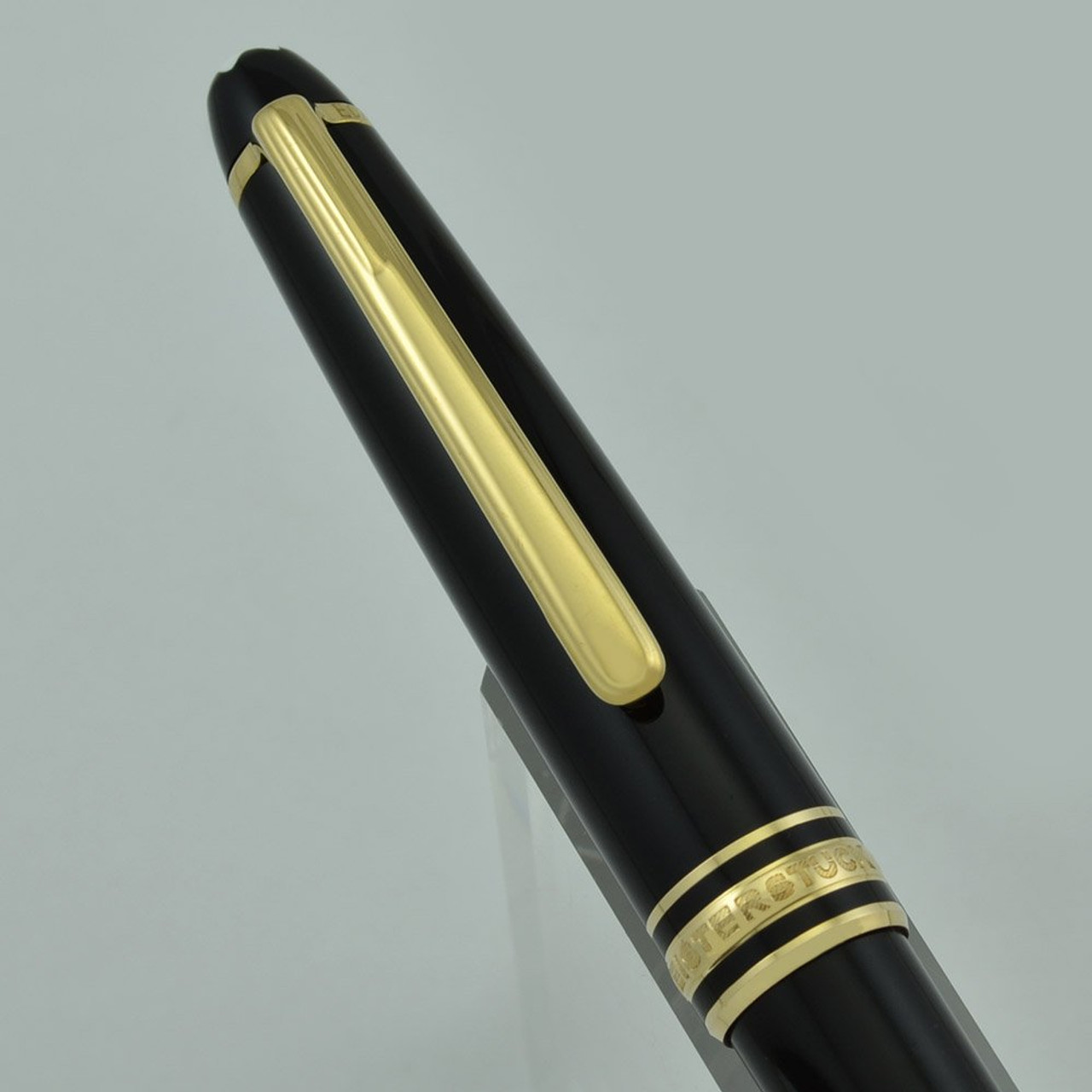 Montblanc Meisterstuck Ballpoint Pen - Black, Gold Trim (Excellent + in Box, Works Well)