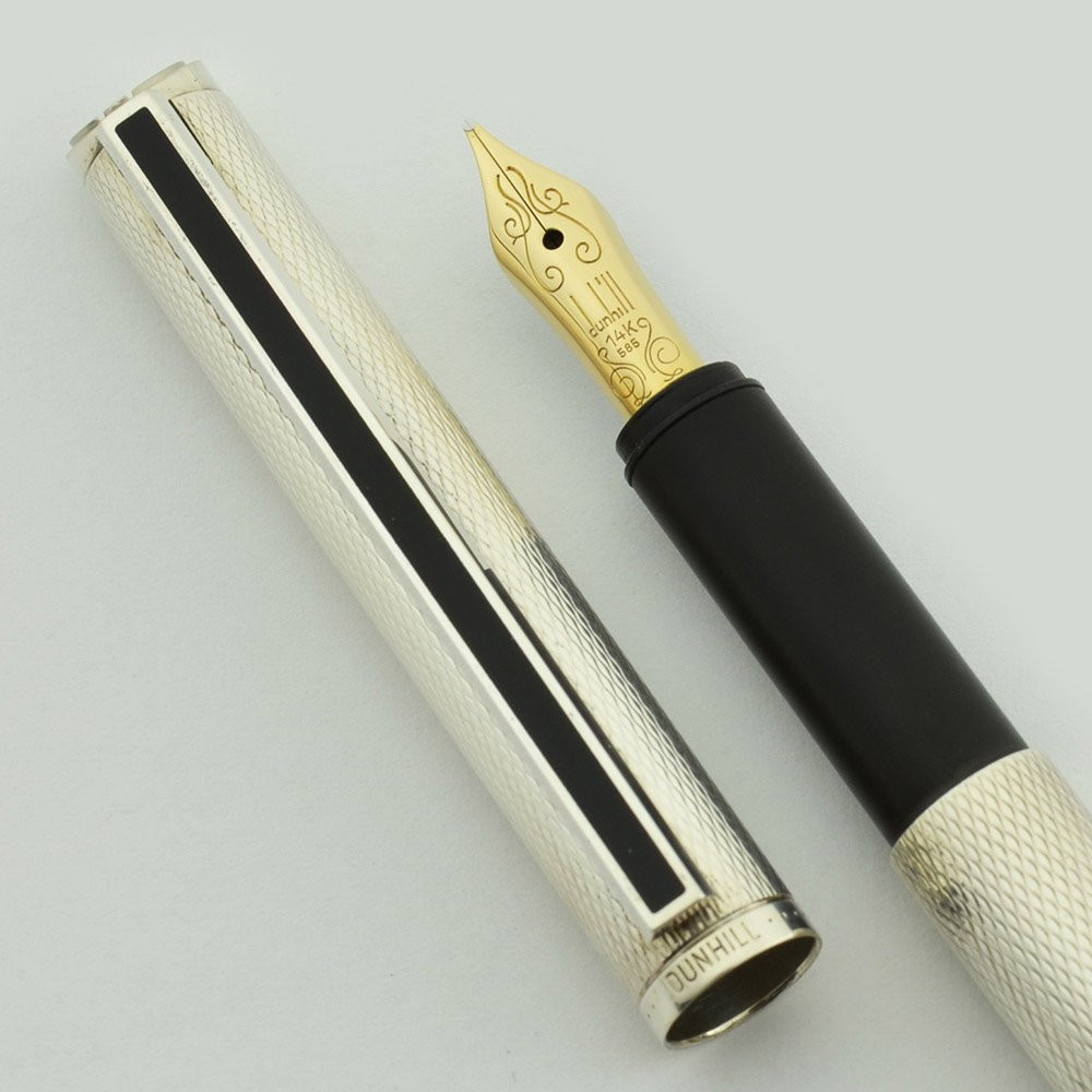 Dunhill Gemline Fountain Pen by Montblanc - Silver Plated
