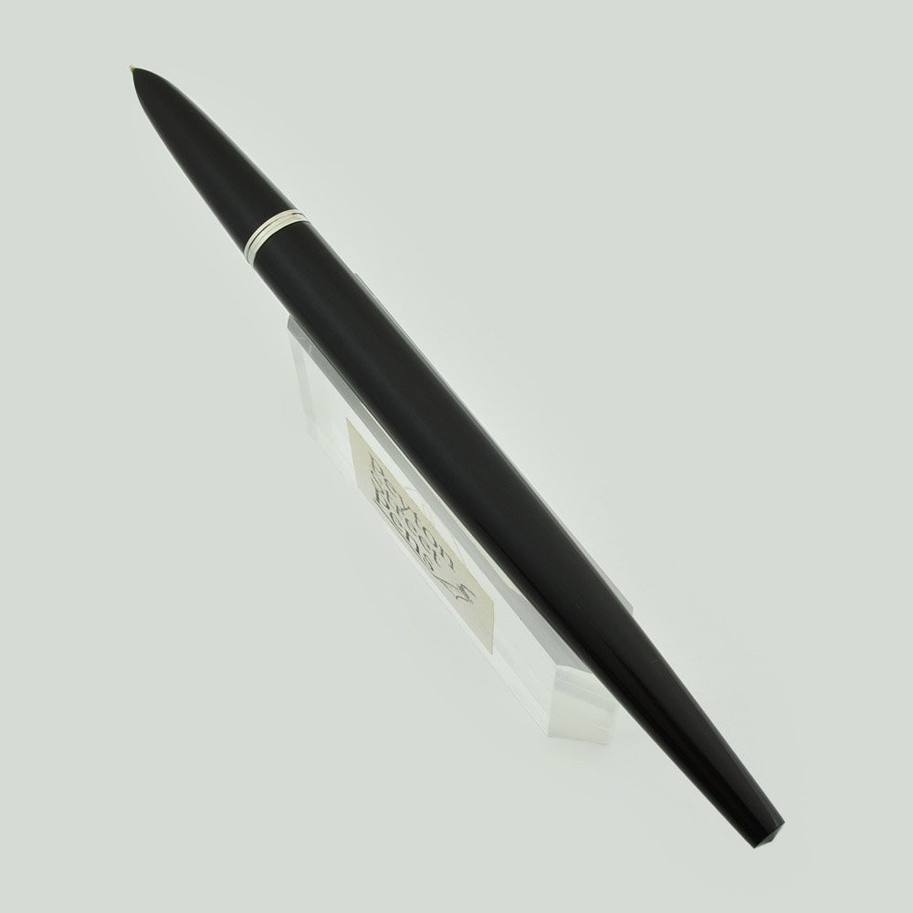 Parker 51 Aerometric (1951) - Desk Pen w Shorter Taper, Black, Gold Broad Nib (Excellent, Works Well)
