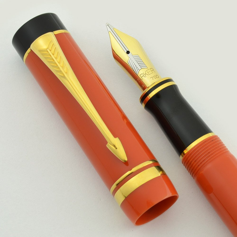 Parker Duofold Centennial Fountain Pen (1994) - Orange, Medium