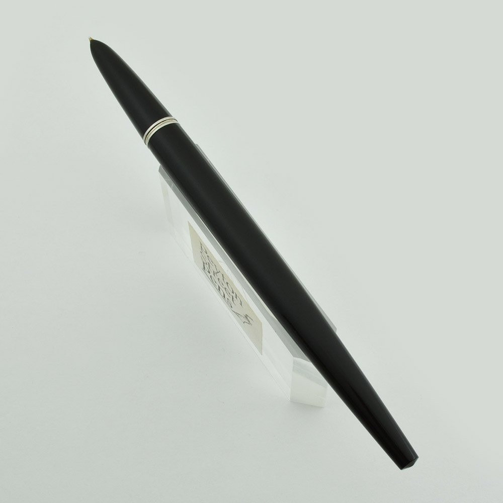 Parker 51 Aerometric (1948) - Desk Pen w Shorter Taper, Black, Gold Medium-Fine Nib (Excellent, Works Well)