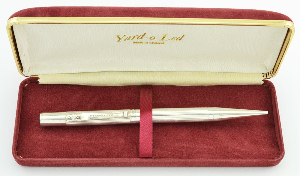 Yard-O-Led Mechanical Pencil - 2000, Sterling, Barleycorn, Twist Mechanism (Excellent in Box, Works Well)