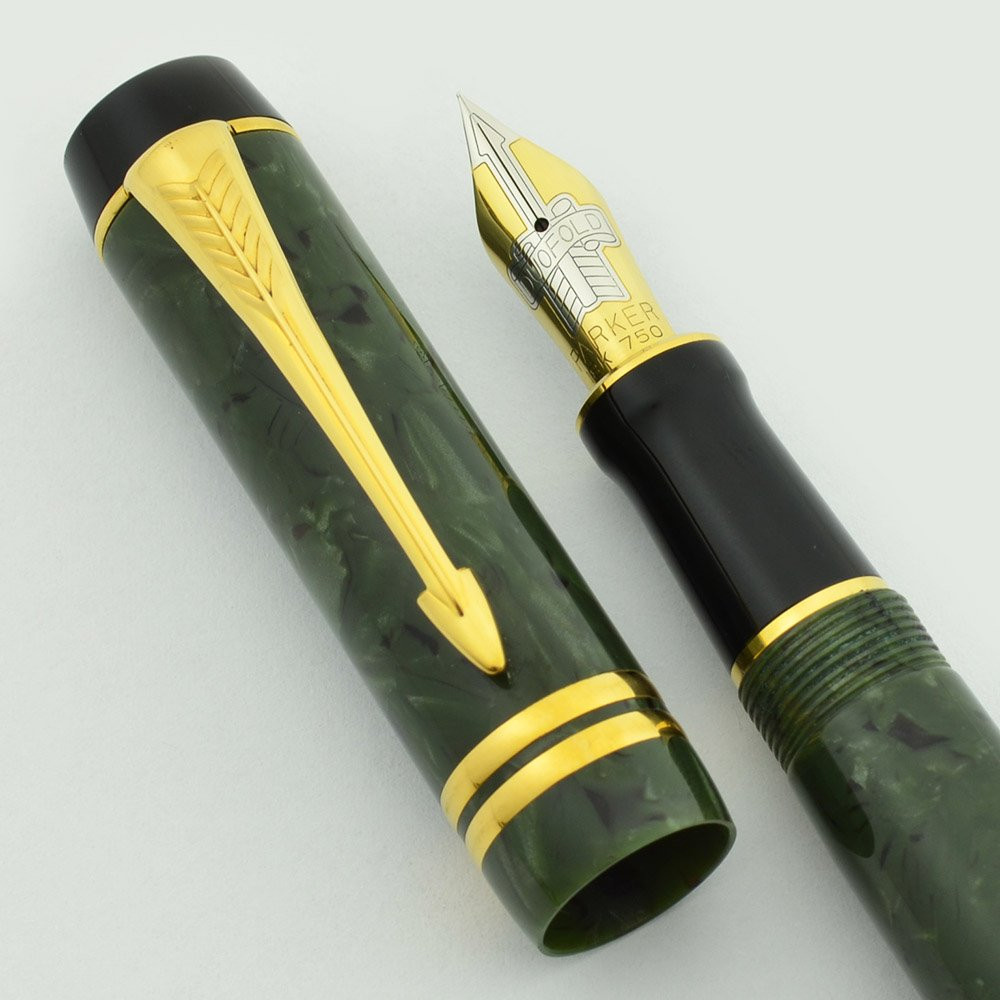 Parker Duofold Centennial Fountain Pen - Mk II (1999), Jade Green
