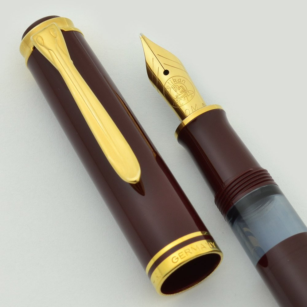 Pelikan M600 Souveran Fountain Pen - Old Size/Style, Burgundy