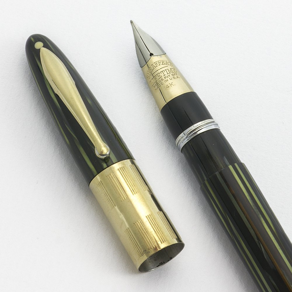 Sheaffer Lifetime Triumph 1250 - Marine Green, Wide Cap Band, Vac
