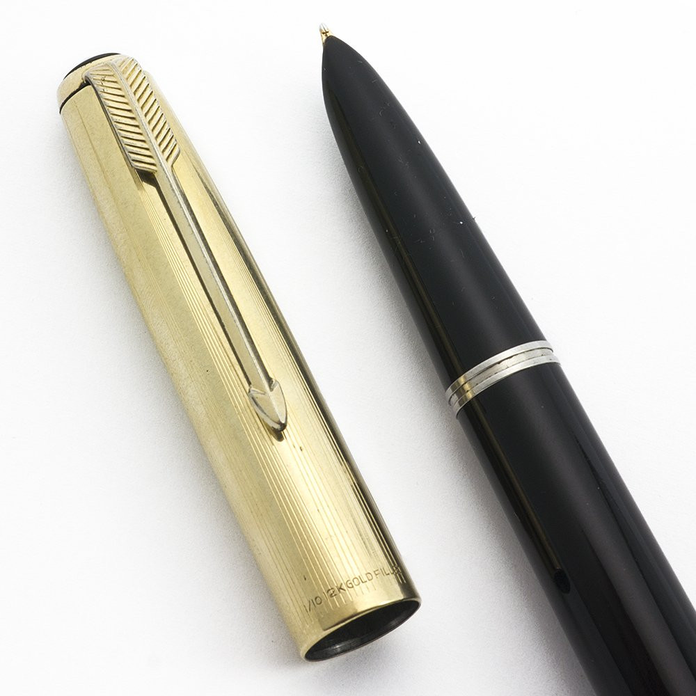 Parker 51 Aerometric Fountain Pen (post 1952) - Black, GF