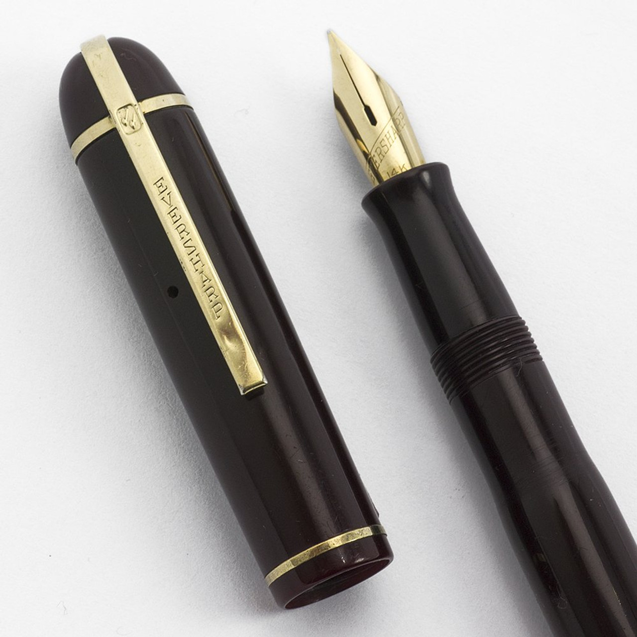 Eversharp Skyline Fountain Pen - Dubonnet Red, Flexible Fine (Excellent, Restored)