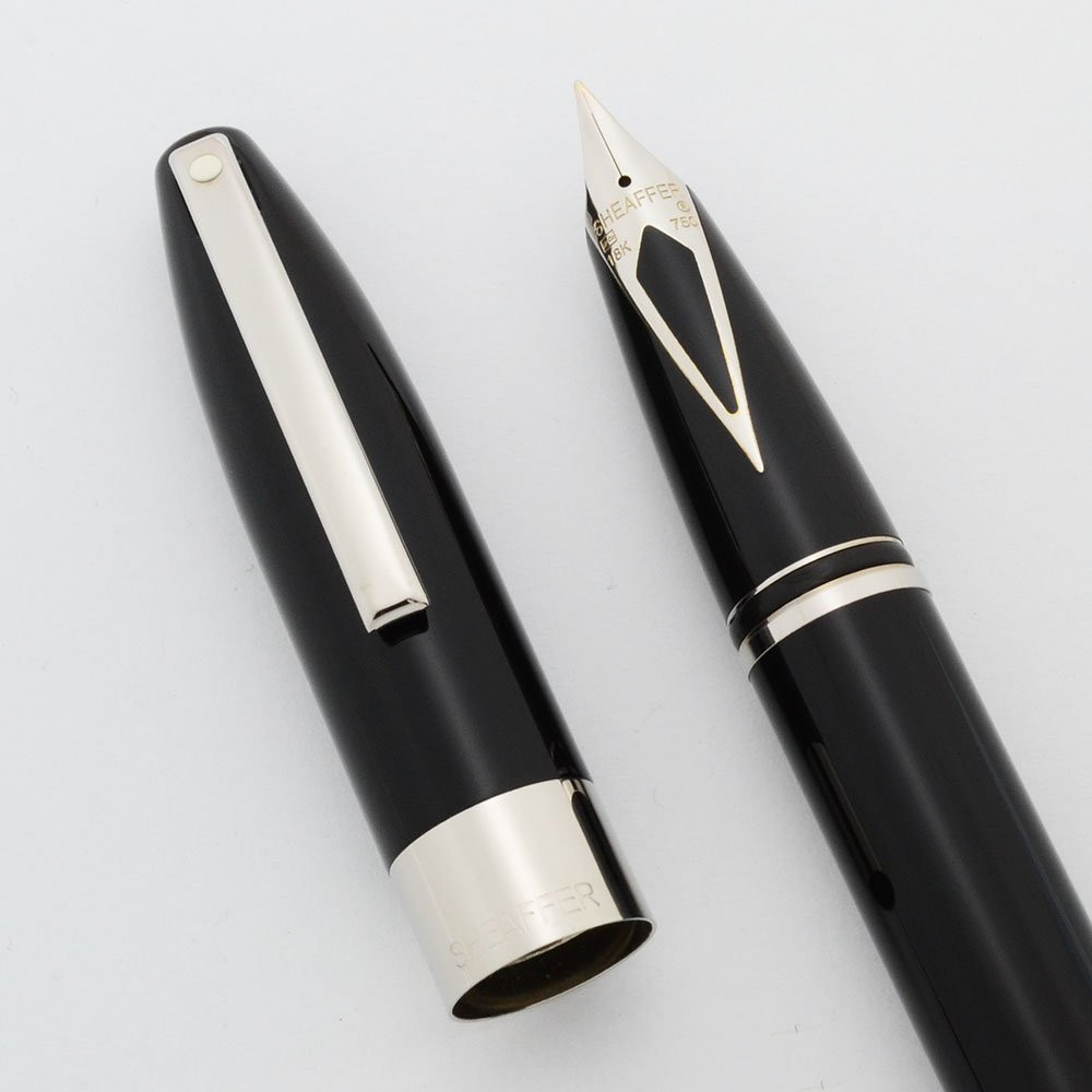Sheaffer Legacy Heritage Fountain Pen - Black, Palladium Trim