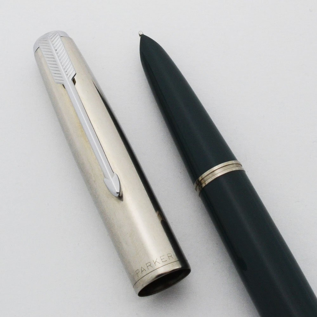 Parker 51 Special Aerometric - Dove Grey, Shiny Steel Cap, Broad Octanium Nib (Excellent +, Works Well) Parker 51 Special Aerometric - Dove Grey, Shiny Steel Cap, Broad Octanium Nib (Excellent +, Works Well)