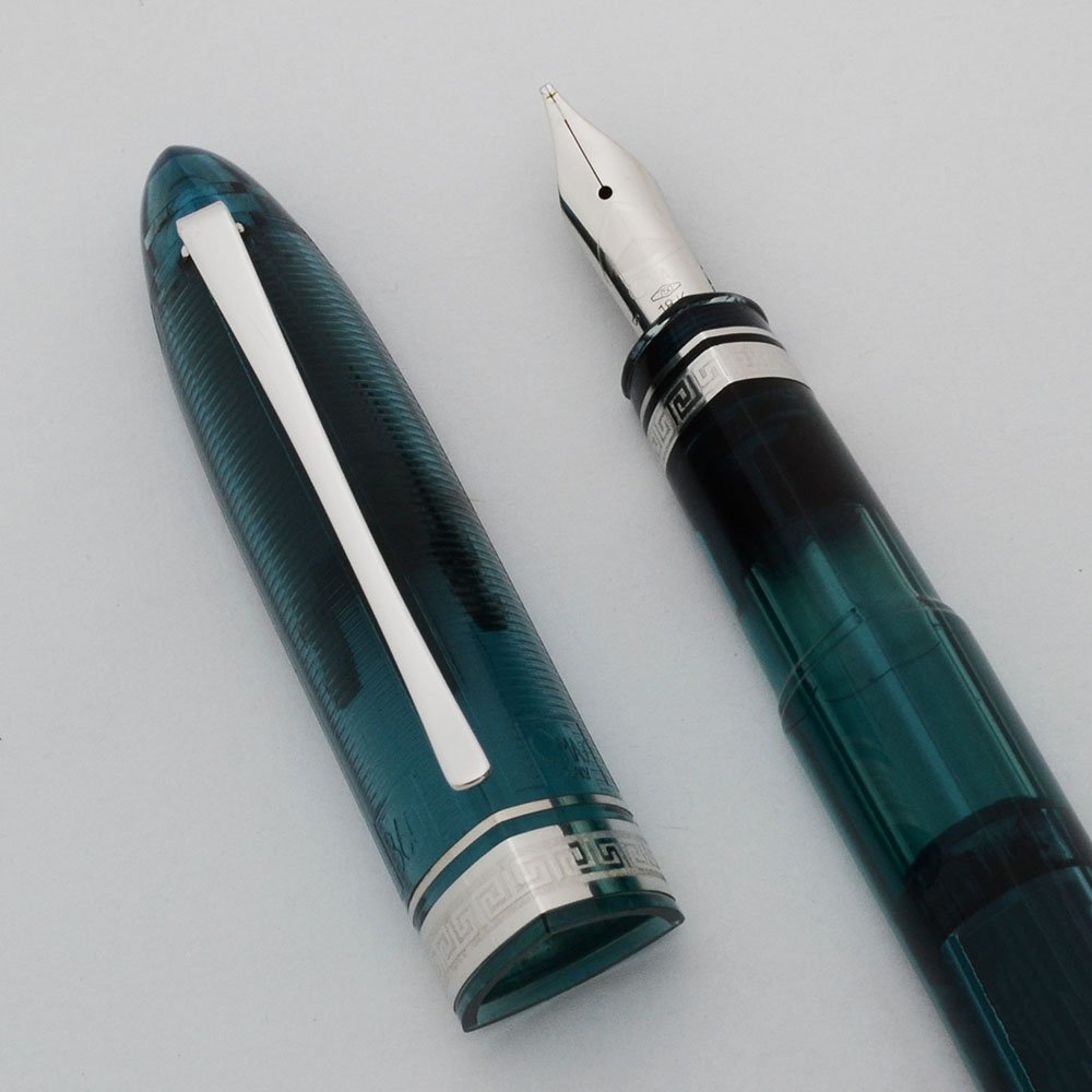 Omas 360 Vintage LE Fountain Pen (2012) - Turquoise, Rhodium Trim