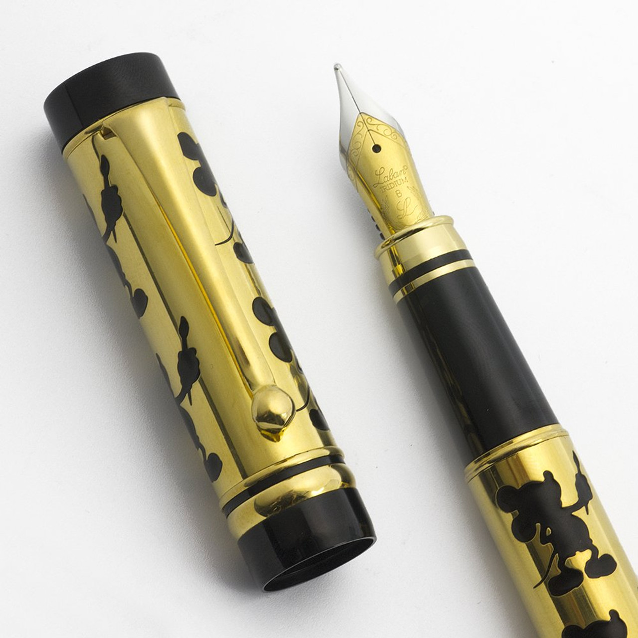Laban Brass Fountain Pen in IP Brown with Grid