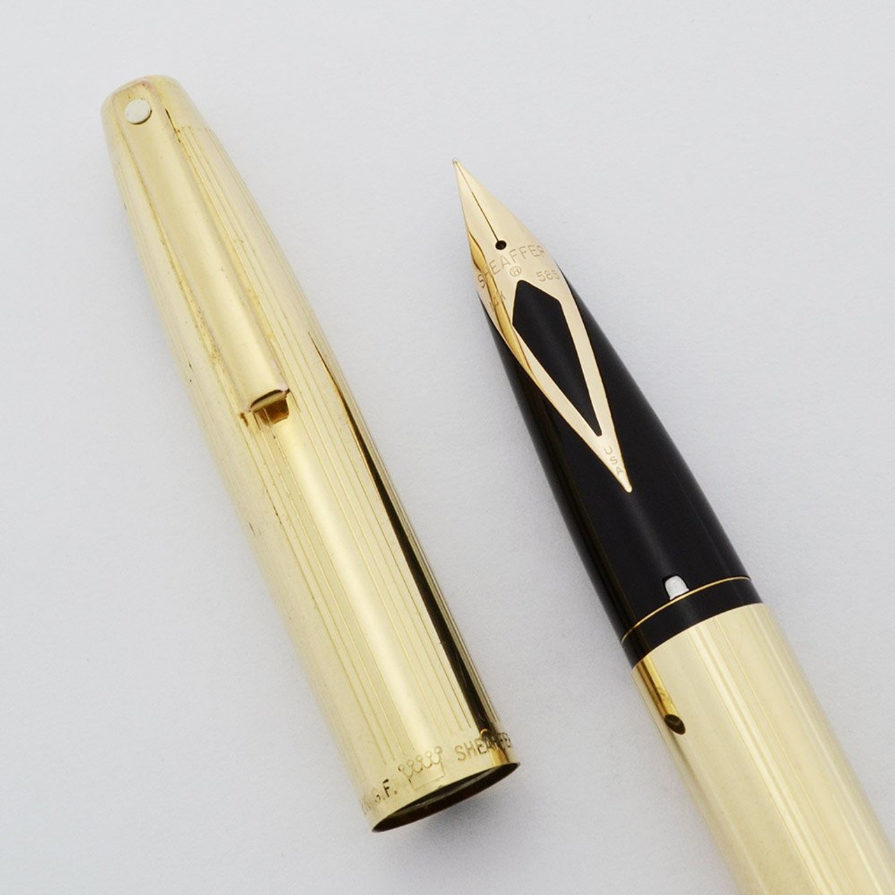 Sheaffer Imperial 777 Fountain Pen - Gold Filled, Fine 14k Nib (Very Nice, Works Well)