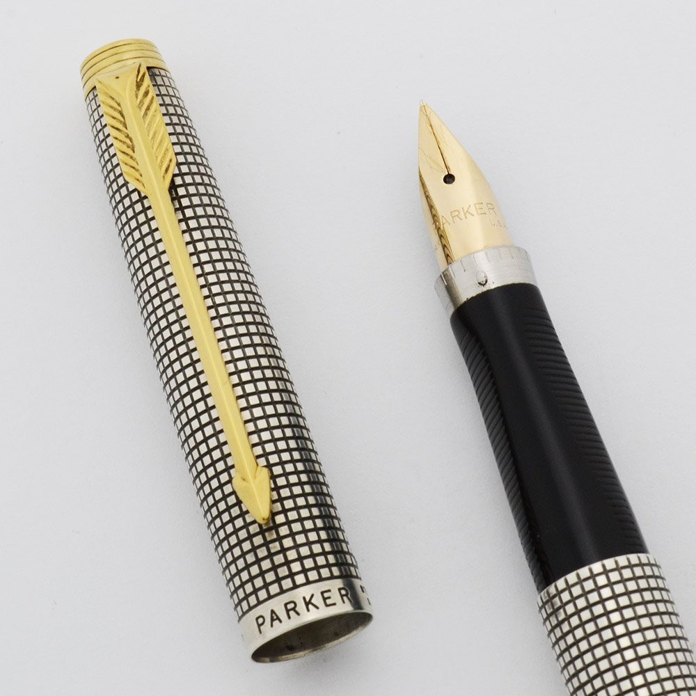 Parker 75 Cisele Fountain Pen - USA, Flat Tassies, #63 Extra Fine