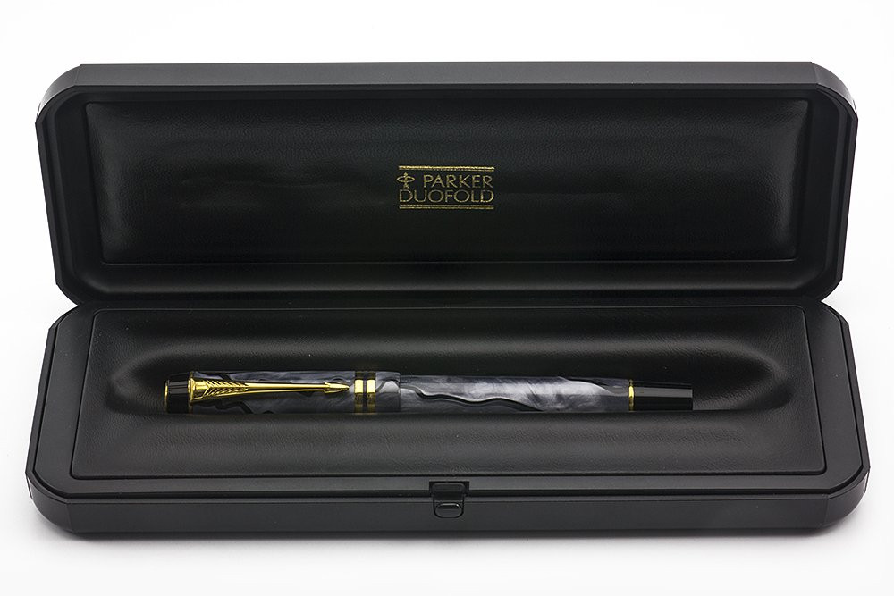 Parker Duofold Pearl Grey 万年筆 Parker Duofold International Fountain Pen (1998) - Grey Pearl
