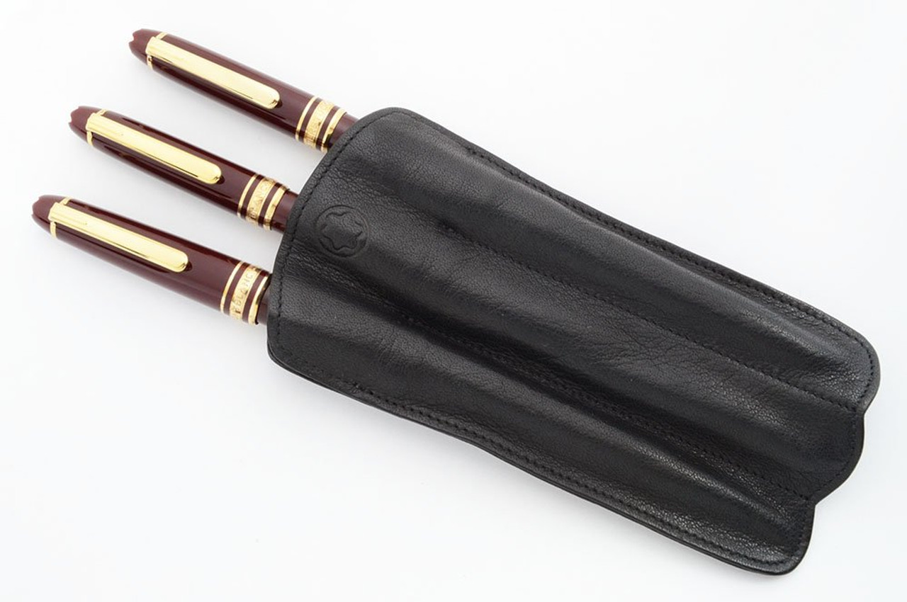 Montblanc Meisterstuck 114R "W.A. Mozart" 3-Pc Pen Set - Bordeaux, 14k Fine Nib (Near Mint in Leather Case, Work Well)