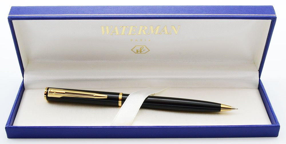 Waterman Apostrophe Mechanical Pencil - Black Lacquer, .5mm, Gold