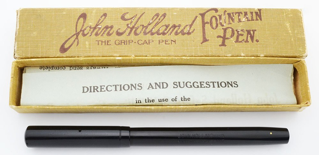 John Holland 72 Fountain Pen - BHR, Hatchet Filler, Flexible Medium Nib (Superior in Box, Restored)