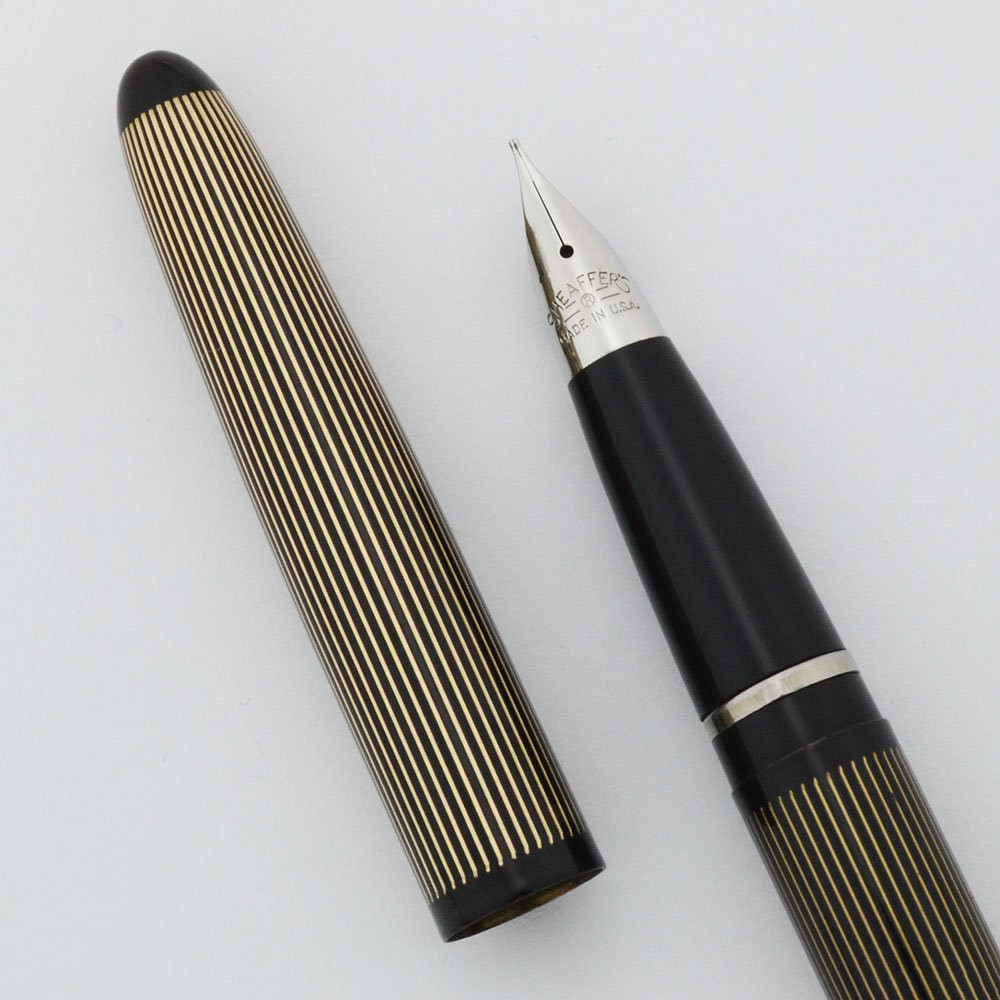 シェーファー　万年筆　Lady Sheaffer Skripsert III Lady Sheaffer III Skripsert 1960s - Corduroy (Black and Gold