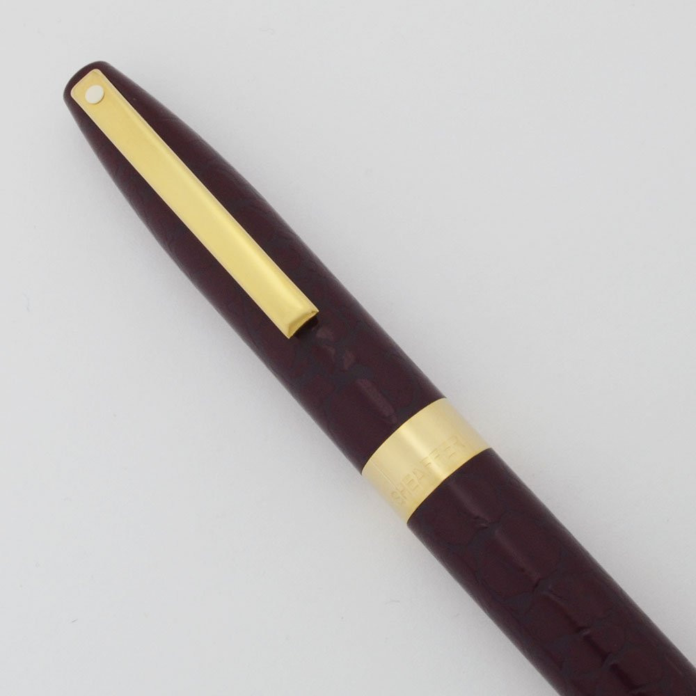 Sheaffer Legacy Heritage Ballpoint Pen - Burgundy Leather GT, (Near Mint)