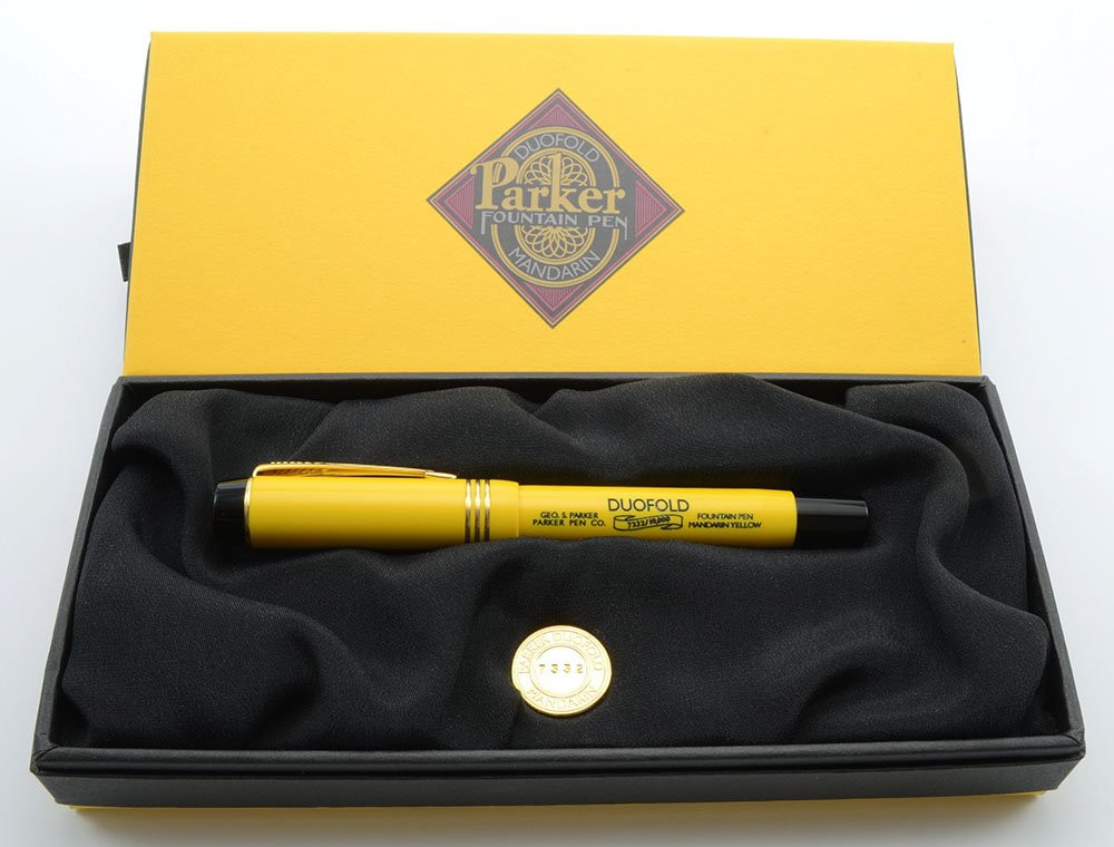 Parker Duofold Centennial LE Fountain Pen (1995) - Mandarin