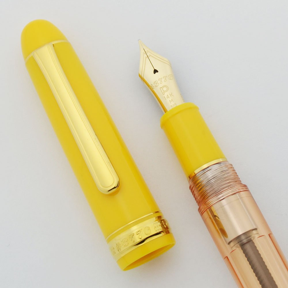 Platinum 3776 Century Fountain Pen - Nyhavn, Yellow & Clear, 14k