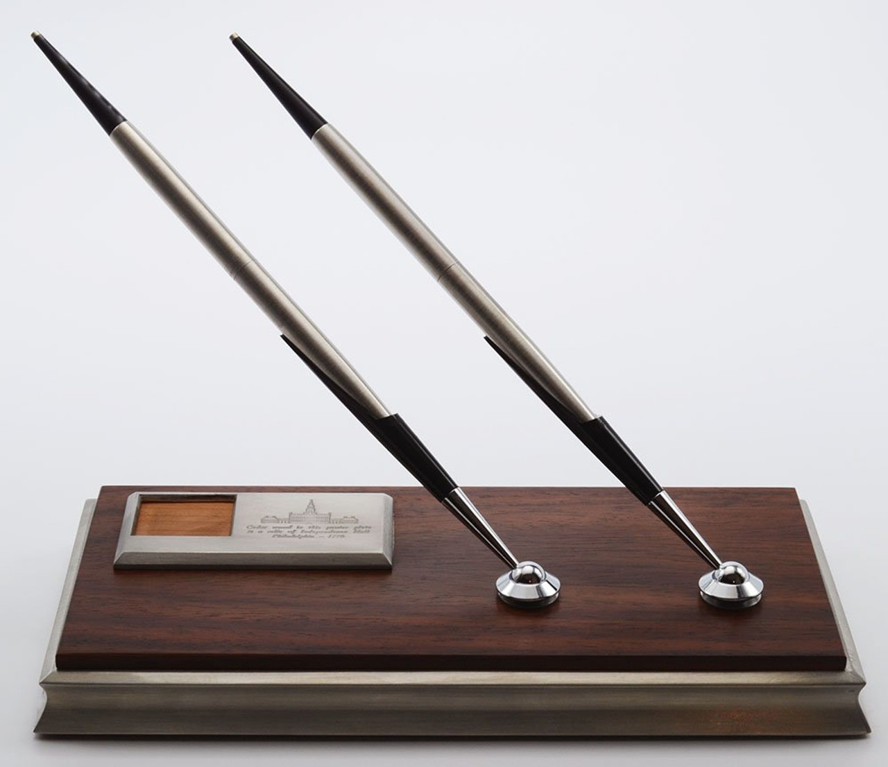 Parker 75 Bicentennial Desk Set - Rosewood & Pewter Desk
