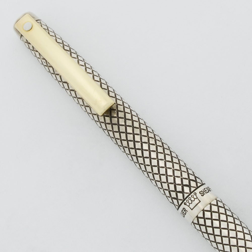 Sheaffer Silver Imperial Mechanical Pencil - Sterling Diamond Design, .9mm (Excellent, Works Well)