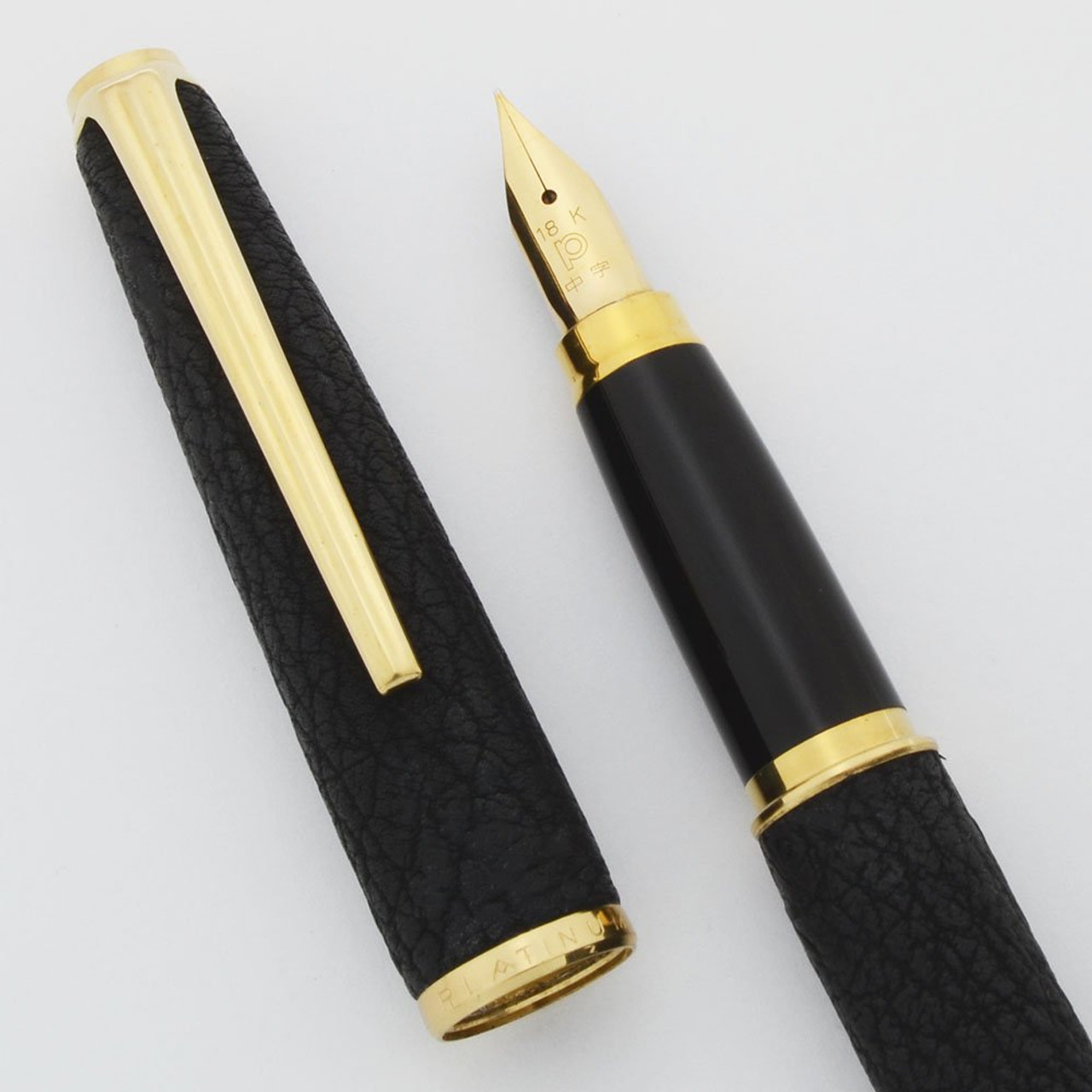 Platinum Sheep Fountain Pen (1967) - Black, 18k Medium Nib (Superior, Works Well)