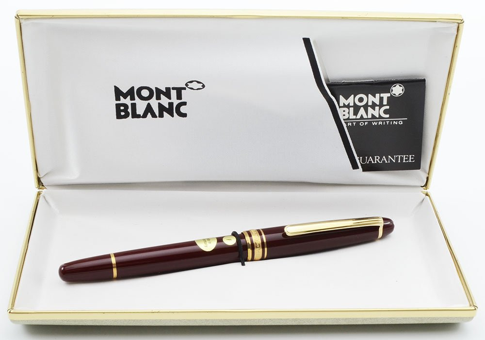 MONTBLANC 144 万年筆 ボルドー 14Kペン先 モンブラン マイスターシュテュック 144 万年筆 ボルドー 全金 M 14k
