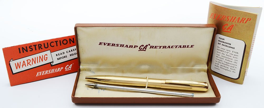 EVER SHARP　エバーシャープ GOLD FILLED 万年筆 ケース付き Eversharp 