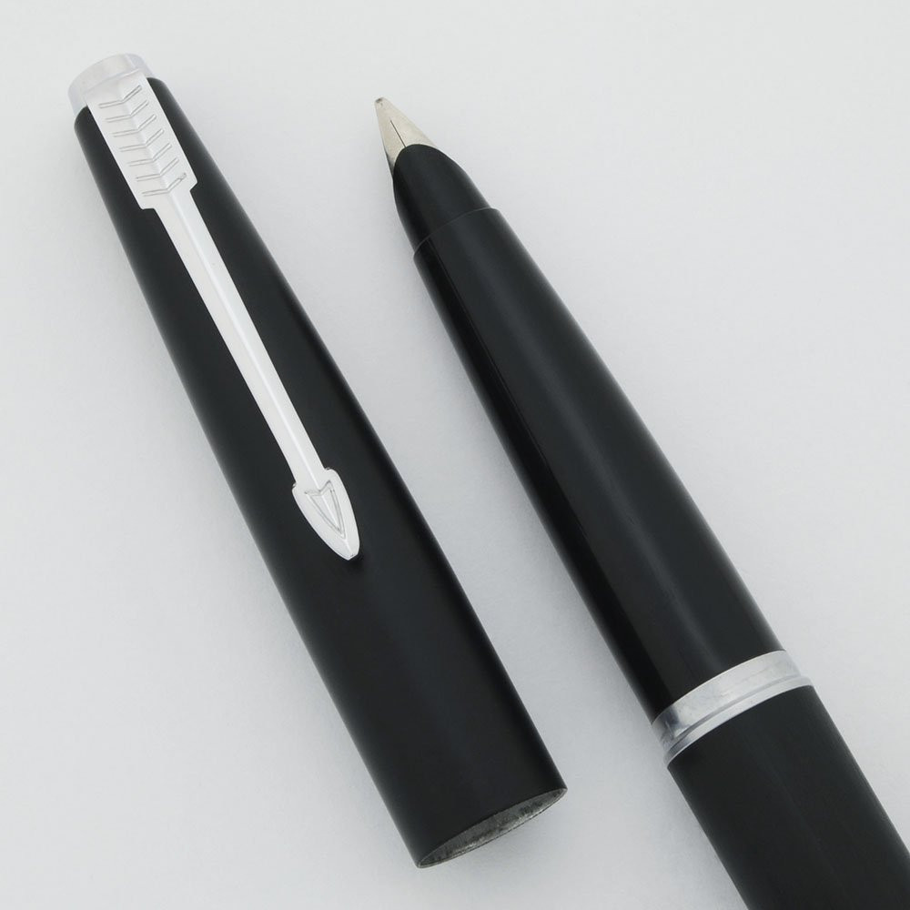 PARKER 45 CONVERTIBLE 万年筆　デッドストック新品 Parker 45 Fountain Pen - Matte Black Body and Cap w Chrome Trim