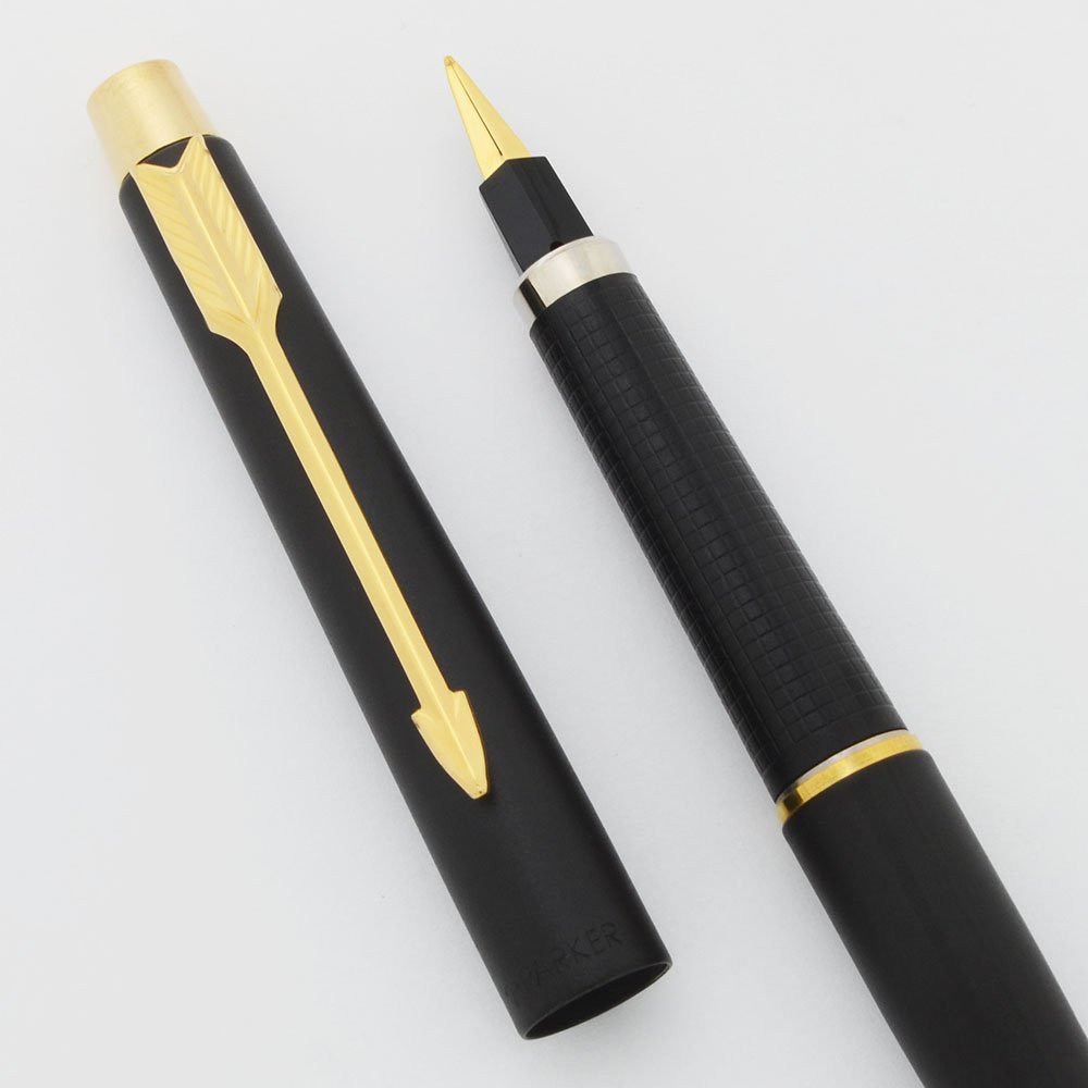 Parker Classic Fountain Pen (1990) - Matte Black w GT, USA, Fine