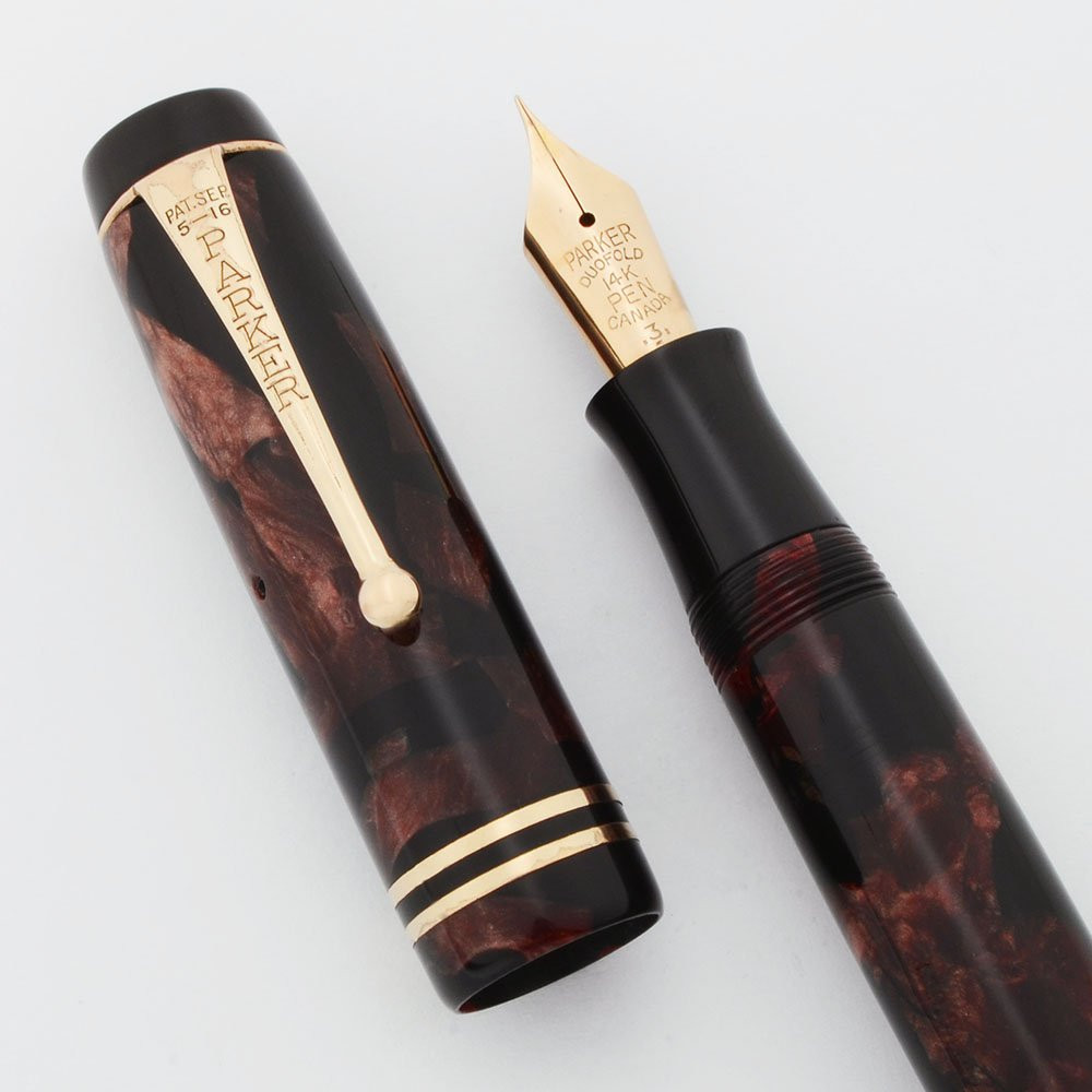 Parker Duofold Senior Fountain Pen (Canada) - Streamline, Burgundy