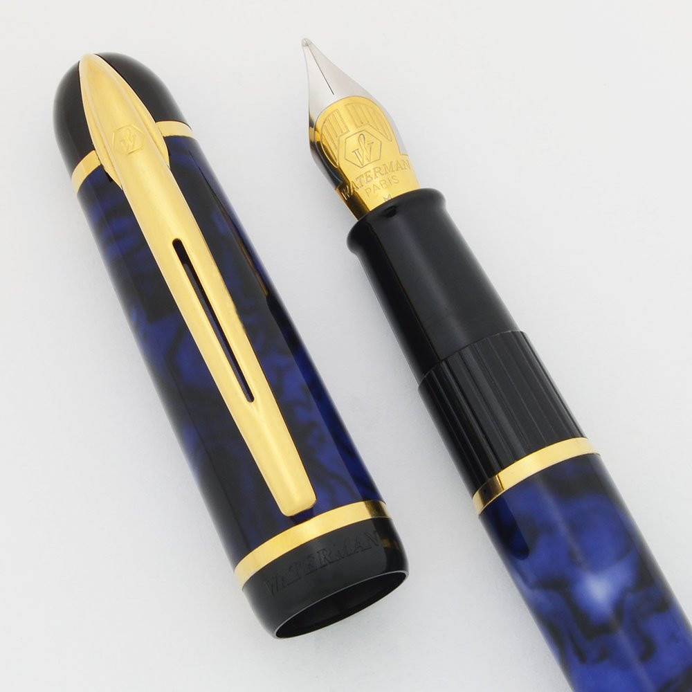 Waterman Phileas Fountain Pen - Blue Marble, Medium (Superior