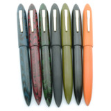 Ranga Ebonite #8B Torpedo Fountain Pen - JoWo Nibs, Cartridge/Converter/Eyedropper