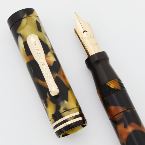 Conklin Endura Fountain Pen - Black & Pearl, Oversize, Fine Conklin Endura Nib (Excellent, Restored)