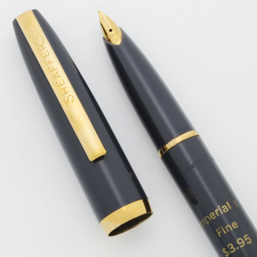 Sheaffer Imperial I Touchdown Fountain Pen - Hard to Find First Version, Grey, Stylpoint Nib (New Old Stock, Unrestored)