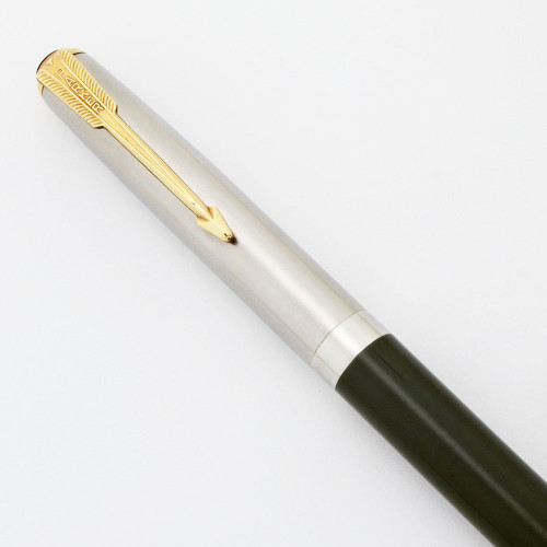 Parker 51 Mechanical Pencil  (1940s) - Dove Grey, Blue Diamond Lustraloy Cap, .9 mm leads  (Excellent +, Works Well)
