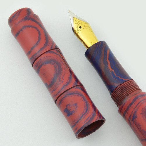 Ranga Premium Ebonite Bamboo Fountain Pen -  JoWo Nibs, Cartridge/Converter
