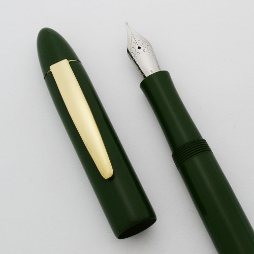Ranga Ebonite #8 Torpedo Fountain Pen - JoWo Nibs, Cartridge/Converter/Eyedropper