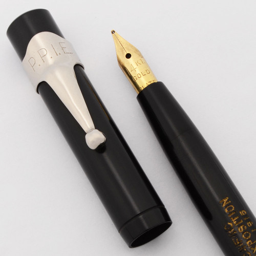 Richter Leblang Souvenir Fountain Pen (1915) - Panama Pacific International Exposition, GP Medium Nib (Excellent in Original Box, Restored)