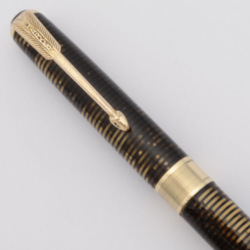 Parker Vacumatic Mechanical Pencil  (1940s) - Golden Pearl w Jeweler's Band,  0.9 mm Leads (Very Nice, Works Well)